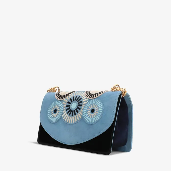 Vinci Leather Sandals The Parama Blue Suede Leather Handbag 8211 Women