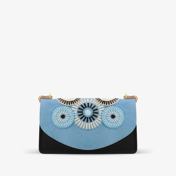 Vinci Leather Sandals The Parama Blue Suede Leather Handbag 8211 Women