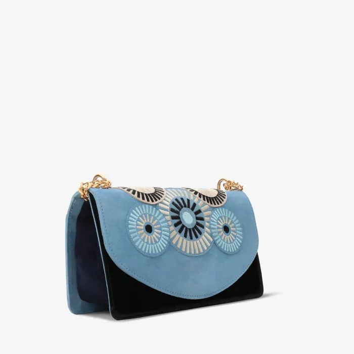 Vinci Leather Sandals The Parama Blue Suede Leather Handbag 8211 Women