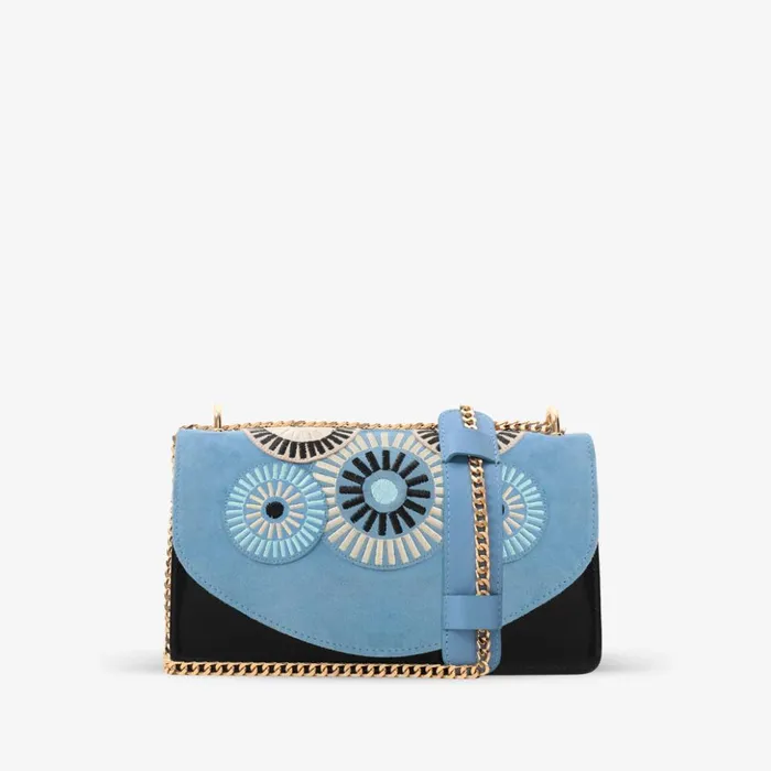 Vinci Leather Sandals The Parama Blue Suede Leather Handbag 8211 Women