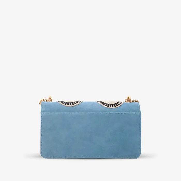 Vinci Leather Sandals The Parama Blue Suede Leather Handbag 8211 Women
