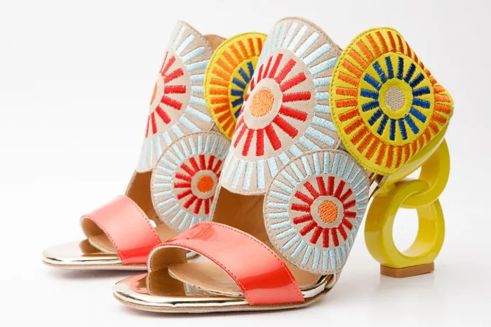 Vinci Leather Sandals The Parama Yellow Leather Ankle Strap Sandal 8211 Women