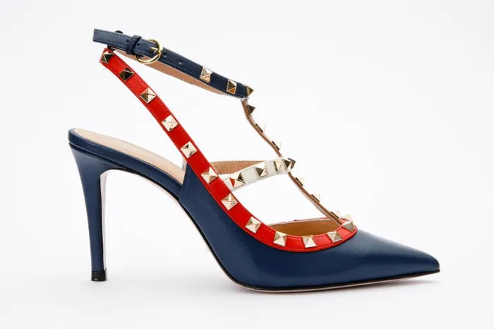 Vinci Leather Sandals The Sogi Navy Blue Leather Slingback Sandal 8211 Women
