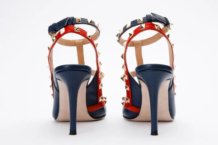 Vinci Leather Sandals The Sogi Navy Blue Leather Slingback Sandal 8211 Women