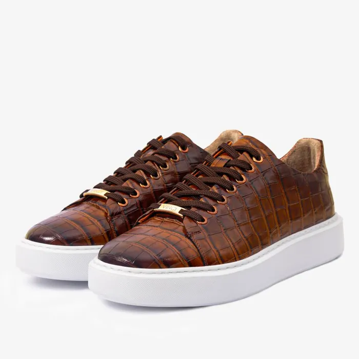 Vinci Leather Sneakers The Dublin Tan Leather Sneaker 8211 Men