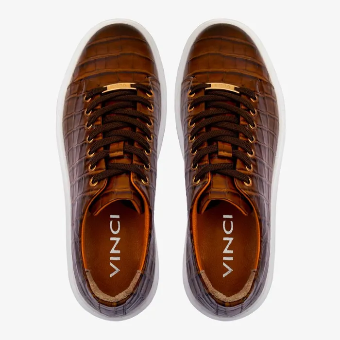 Vinci Leather Sneakers The Dublin Tan Leather Sneaker 8211 Men