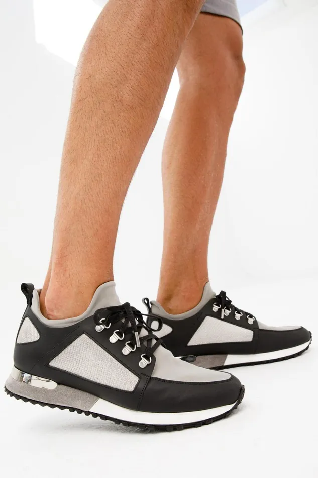 Vinci Leather Sneakers The Emir Grey Leather Sneaker 8211 Men