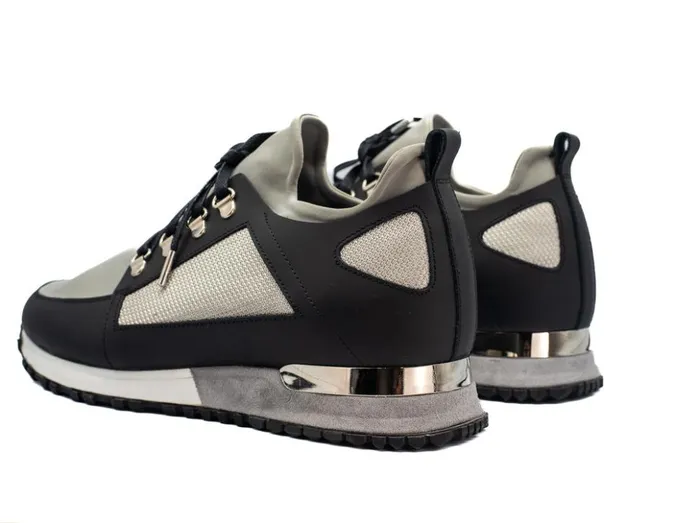 Vinci Leather Sneakers The Emir Grey Leather Sneaker 8211 Men