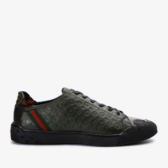 Vinci Leather Sneakers The Getto Green Leather Sneaker 8211 Men