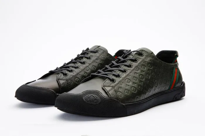 Vinci Leather Sneakers The Getto Green Leather Sneaker 8211 Men