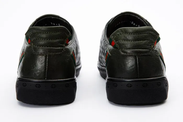 Vinci Leather Sneakers The Getto Green Leather Sneaker 8211 Men