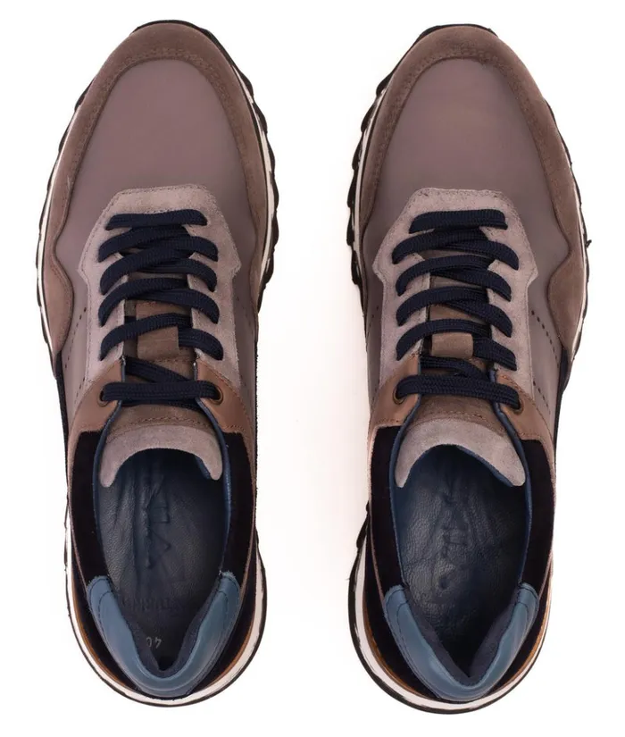Vinci Leather Sneakers The Hoskova Grey Leather Sneaker 8211 Men