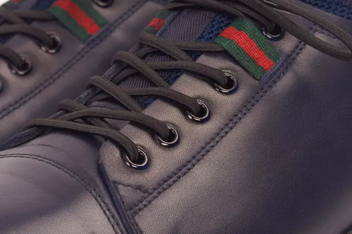 Vinci Leather Sneakers The Hoxton Navy Leather Sneaker 8211 Men