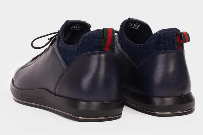 Vinci Leather Sneakers The Hoxton Navy Leather Sneaker 8211 Men