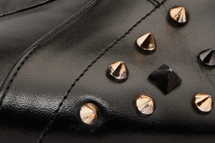 Vinci Leather Sneakers The Infanta HighTop Black Spike Leather Sneaker Limited Edition 8211 Men