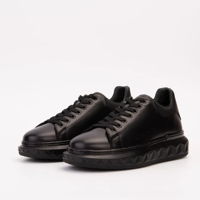 Vinci Leather Sneakers The Linq Black Leather Sneaker 8211 Men