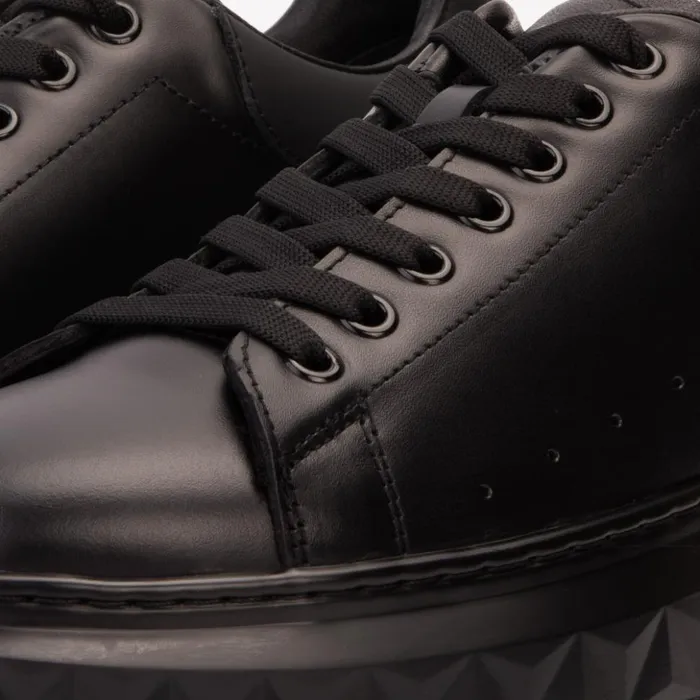 Vinci Leather Sneakers The Linq Black Leather Sneaker 8211 Men