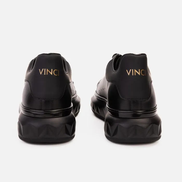 Vinci Leather Sneakers The Linq Black Leather Sneaker 8211 Men