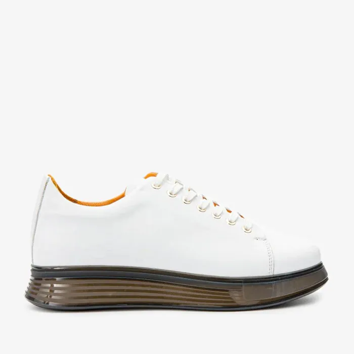 Vinci Leather Sneakers The Peklin White Leather Sneaker 8211 Men