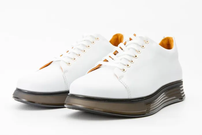Vinci Leather Sneakers The Peklin White Leather Sneaker 8211 Men