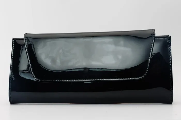Vinci Leather Women Bags The Ege Black Patent Leather Clutch 8211 Women