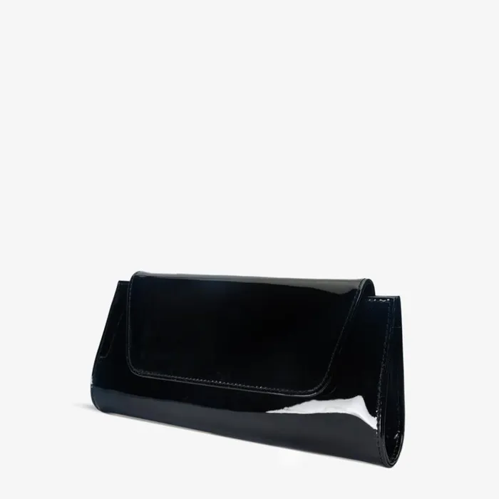 Vinci Leather Women Bags The Ege Black Patent Leather Clutch 8211 Women