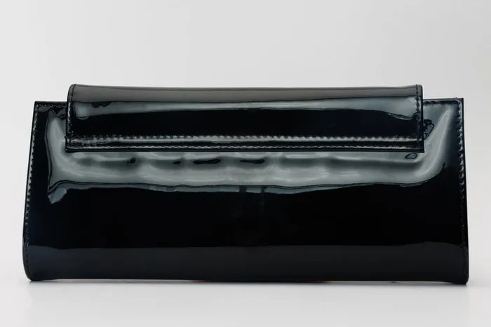 Vinci Leather Women Bags The Ege Black Patent Leather Clutch 8211 Women