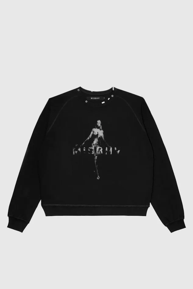 Vintage Crewneck Black WomenMen MISBHV Hoodies and Sweats
