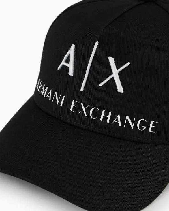 Visor Cap With Logo Black Men Armani Hats And Gloves Visor Cap With Logo Black Men Armani Hats And Gloves