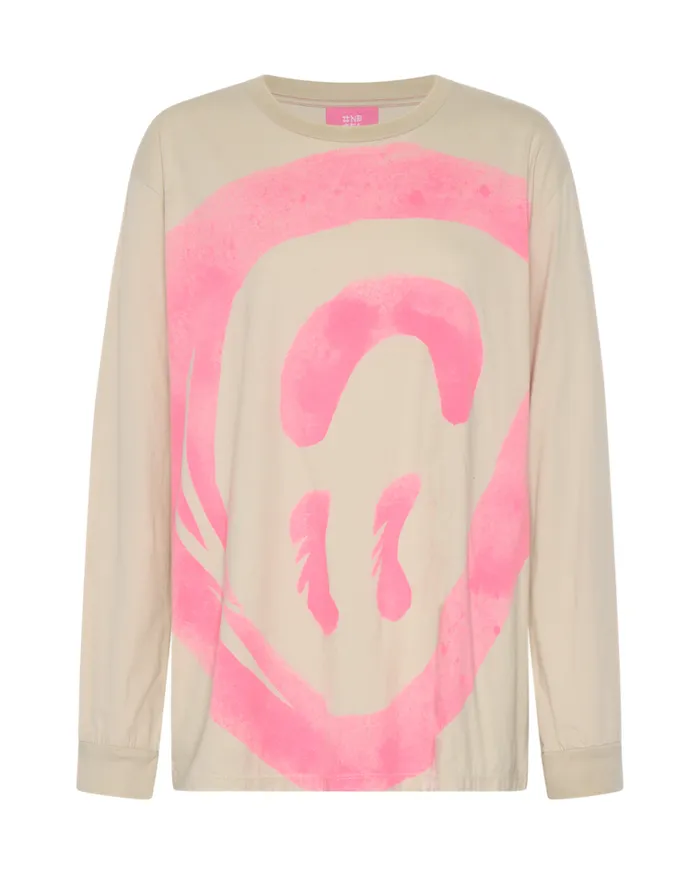 WAS IT ALL AN ILLUSION HANDSPRAYED LONG SLEEVE TEE Women One Teaspoon Tees and Tanks WAS IT ALL AN ILLUSION HANDSPRAYED LONG SLEEVE TEE Women One Teaspoon Tees and Tanks