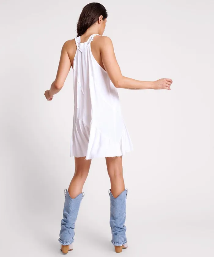 WHITE LACED CHARLESTON TIERED DRESS Women One Teaspoon Mini Dresses WHITE LACED CHARLESTON TIERED DRESS Women One Teaspoon Mini Dresses