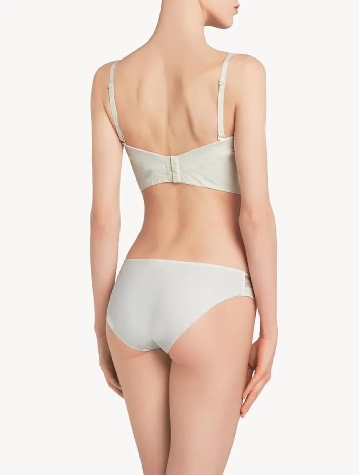 White Mid Rise Briefs Lingerie La Perla Midrise