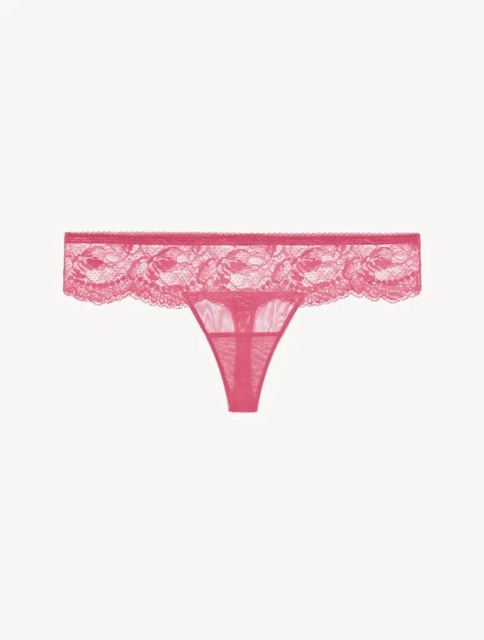 Wild Orchid Lace Thong Lingerie La Perla G String and Thong