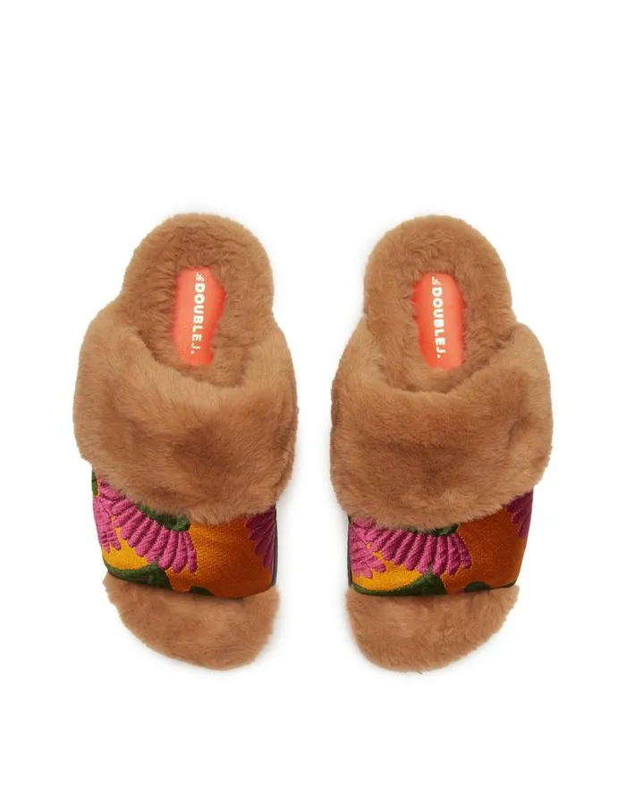 Winter Slides Orange Gerber Women La Double J Shoes Winter Slides Orange Gerber Women La Double J Shoes