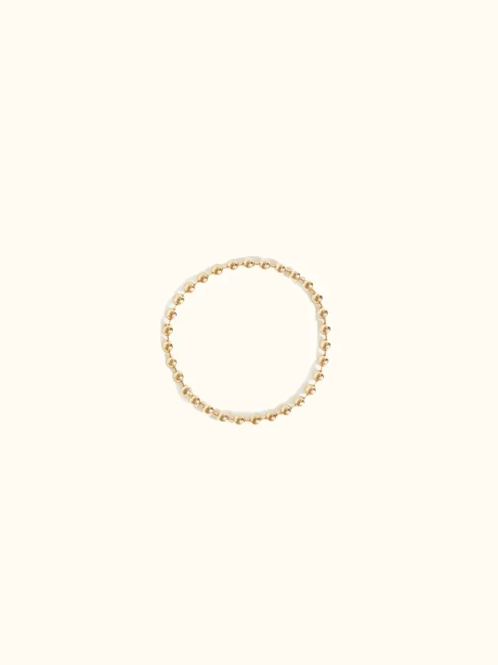 Women Able Bead Chain Ring 14k Goldfilled Rings