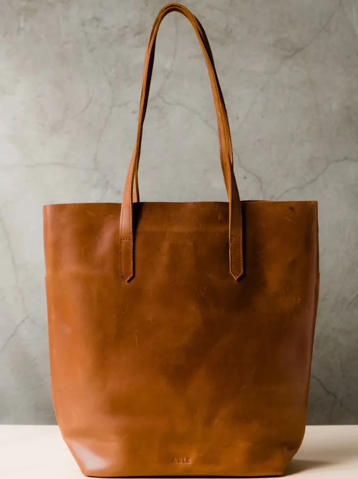 Women Able Selam Tote Cognac Totes and Shoulder Bags