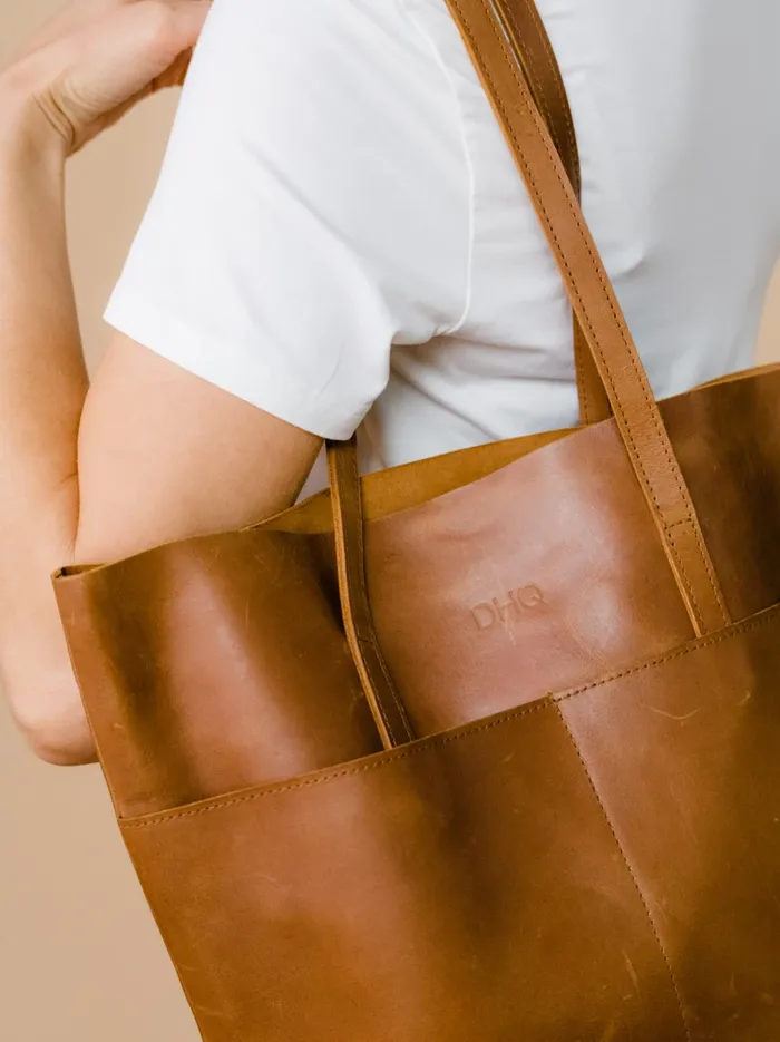Women Able Selam Tote Cognac Totes and Shoulder Bags