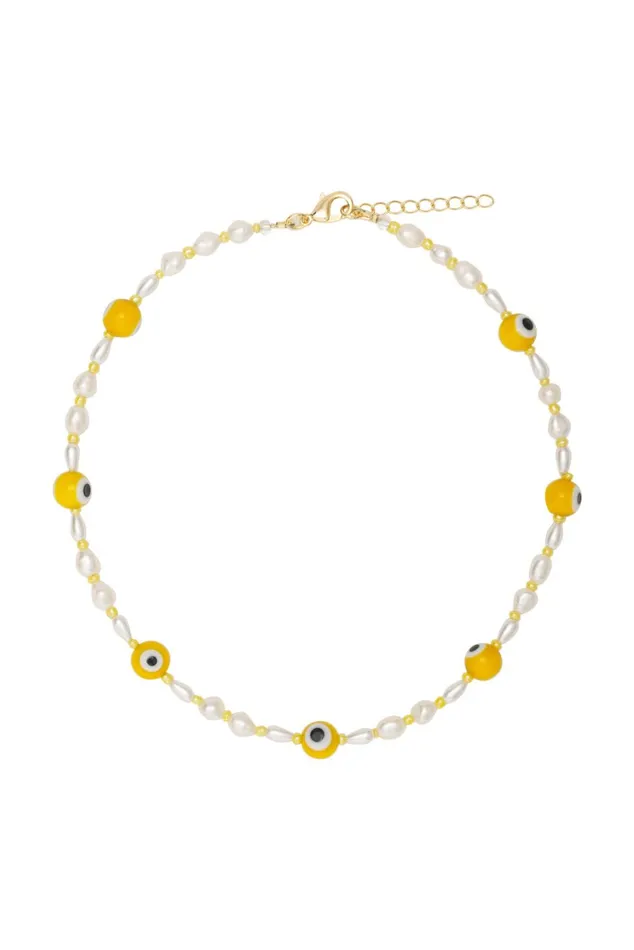 Women Accessories For Love and Lemons Tootsie Jewelry Evil Eye Necklace 2Pack Yellow Women Accessories For Love and Lemons Tootsie Jewelry Evil Eye Necklace 2Pack Yellow