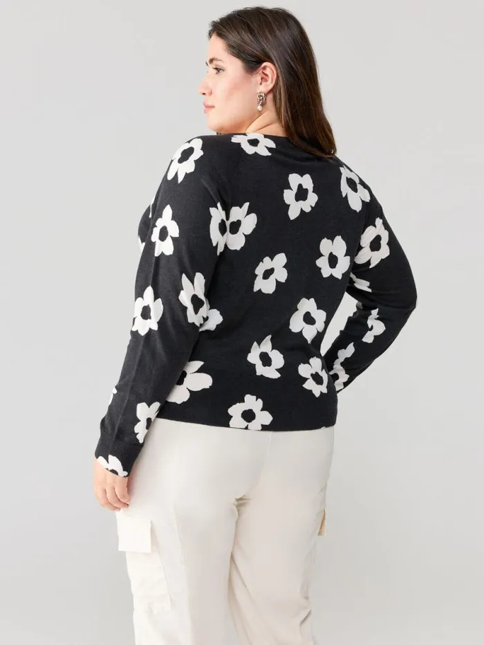 Women All Day Long Sweater Flower Pop Inclusive Collection Sanctuary Clothing Inclusive
