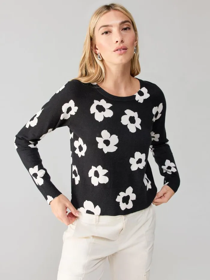 Women All Day Long Sweater Flower Pop Sanctuary Clothing Sweaters and Cardis