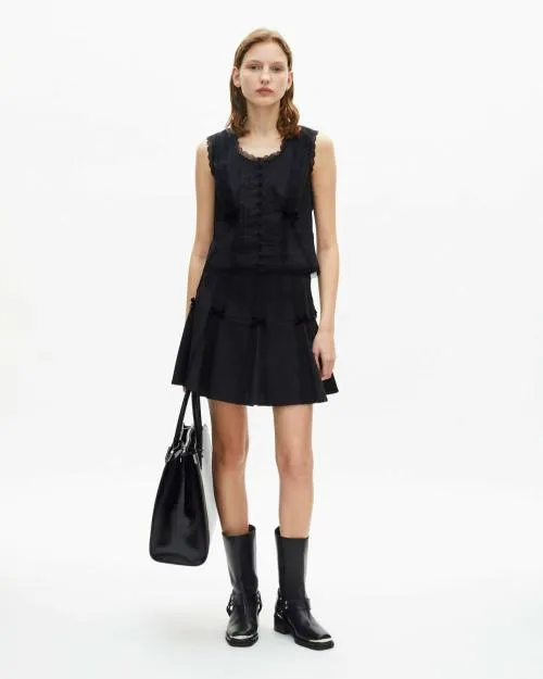 Women Ankle Boots and Boots The Kooples Black Leather Strap Boots Black