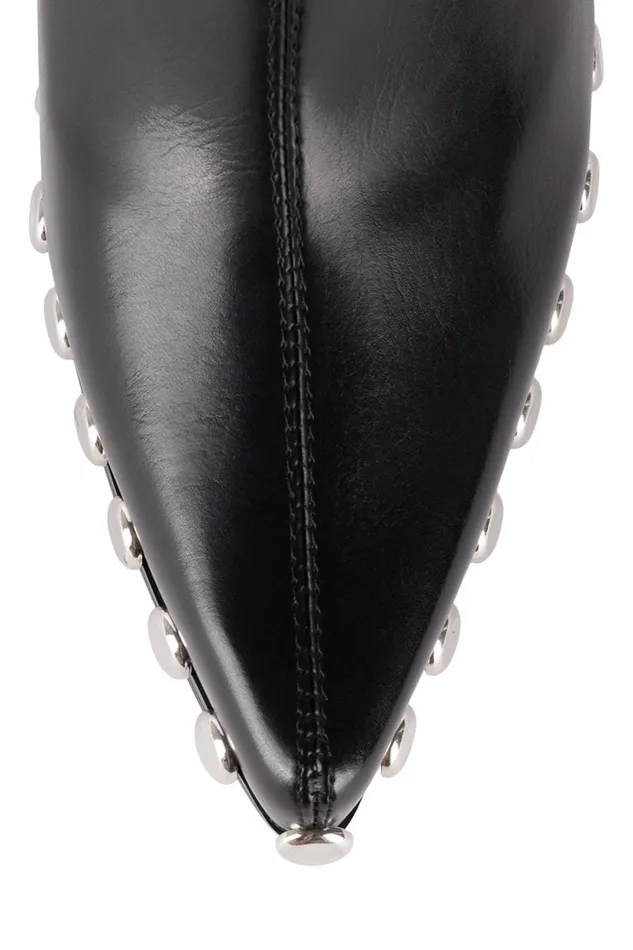 Women Ankle To Mid Jeffrey Campbell WALTONST Black Silver