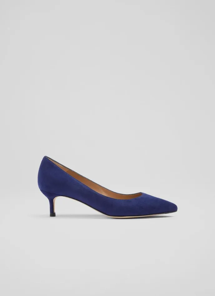 Women Audrey Ink Suede Closed Courts Ink LKBennett Court Shoes