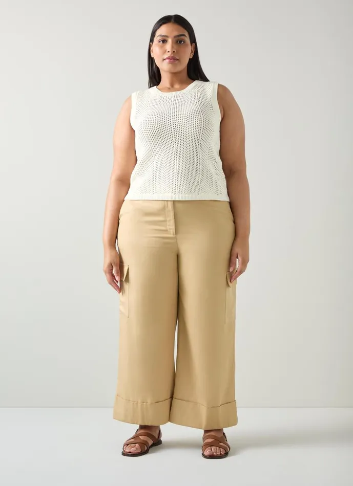 Women Ava White CottonRich Knitted Tank Top Pure White LKBennett Knitwear Women Ava White CottonRich Knitted Tank Top Pure White LKBennett Knitwear