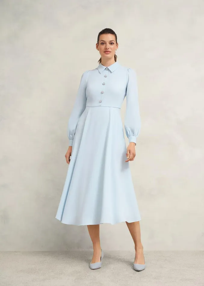 Women Ayla Dress Pale Blue Hobbs Dresses and Jumpsuits