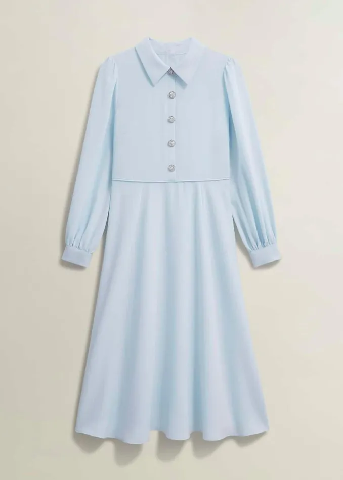 Women Ayla Dress Pale Blue Hobbs Dresses and Jumpsuits