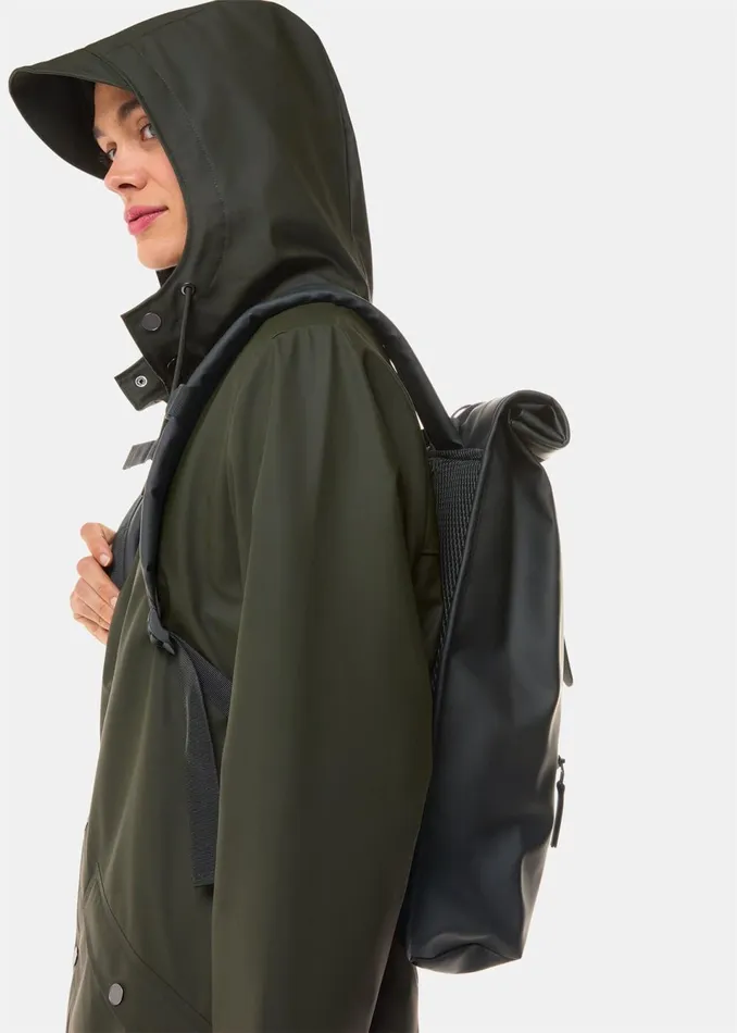 Women Backpacks Whistles Black Rains Roll Top Backpack