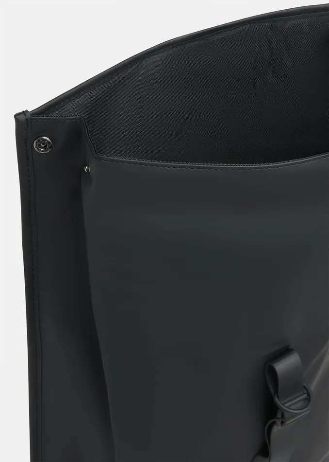 Women Backpacks Whistles Black Rains Roll Top Backpack