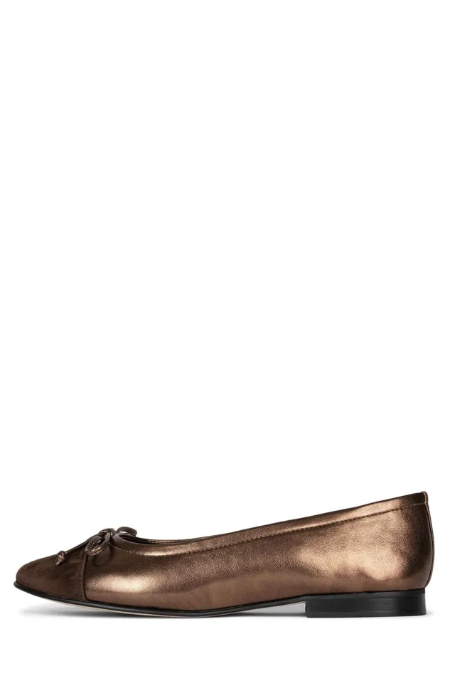 Women Ballet Flats Jeffrey Campbell ARABESQUE Red Suede Combo