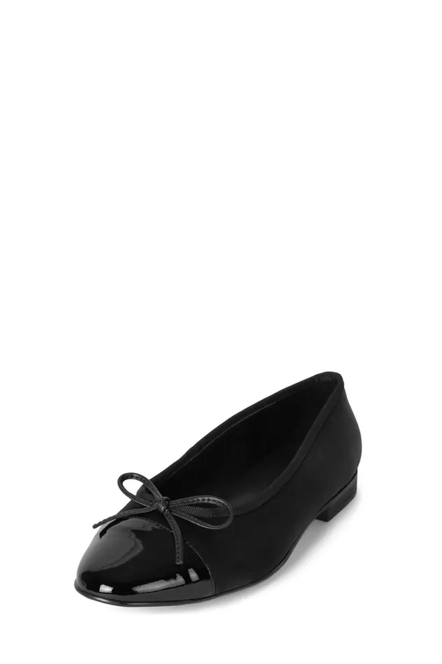 Women Ballet Flats Jeffrey Campbell ARABESQUE Red Suede Combo